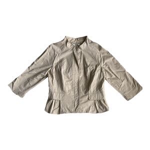 Kenneth Cole New York Women’s Jacket Size 8P, Full Zip, Beige, Lined, Stylish